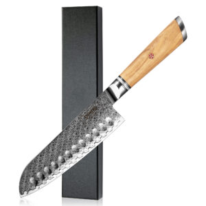 Sendai 7" Damascus Steel Santoku Knife 三徳包丁