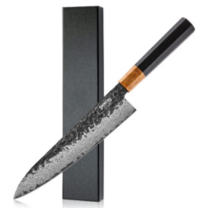 Kumozu 8'' Damascus Steel Gyuto Knife 牛刀