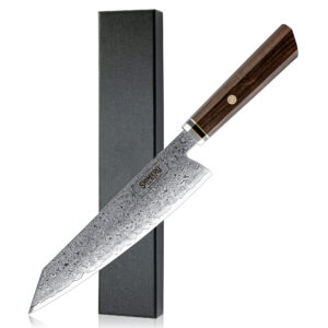 Hikari 8" Damascus Steel Kiritsuke Knife 切り付け包丁