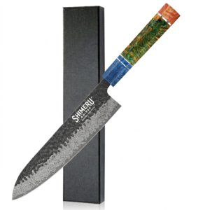 Yoshii 8″ Damascus Steel Gyuto Knife 牛刀