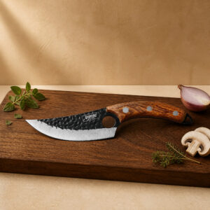 Tetsuya 5.7" Butcher Knife with Leather Sheath