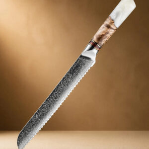 Tokachi 8" Damascus Steel Bread Knife
